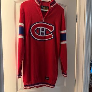 NHL Red Sweater with Black and Gold Details